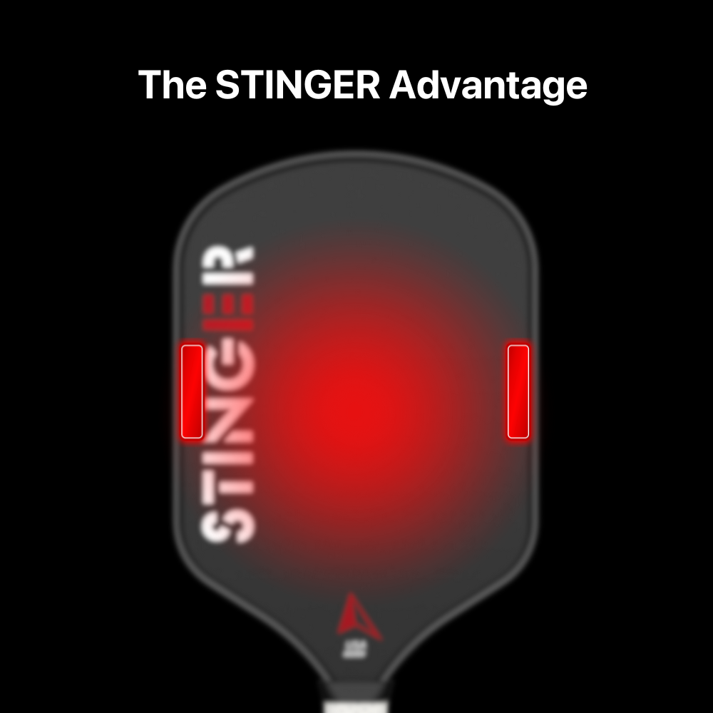 Picture of expanded sweet spot by placing weights in the correct area